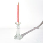 Load image into Gallery viewer, Pressed glass candle holder