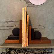 Wooden bookends