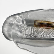 Glass dish with fish