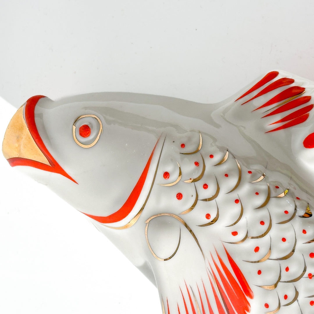 Porcelain Koi fish vase