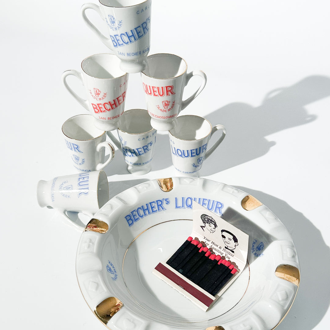 Iconic Becherovka porcelain set