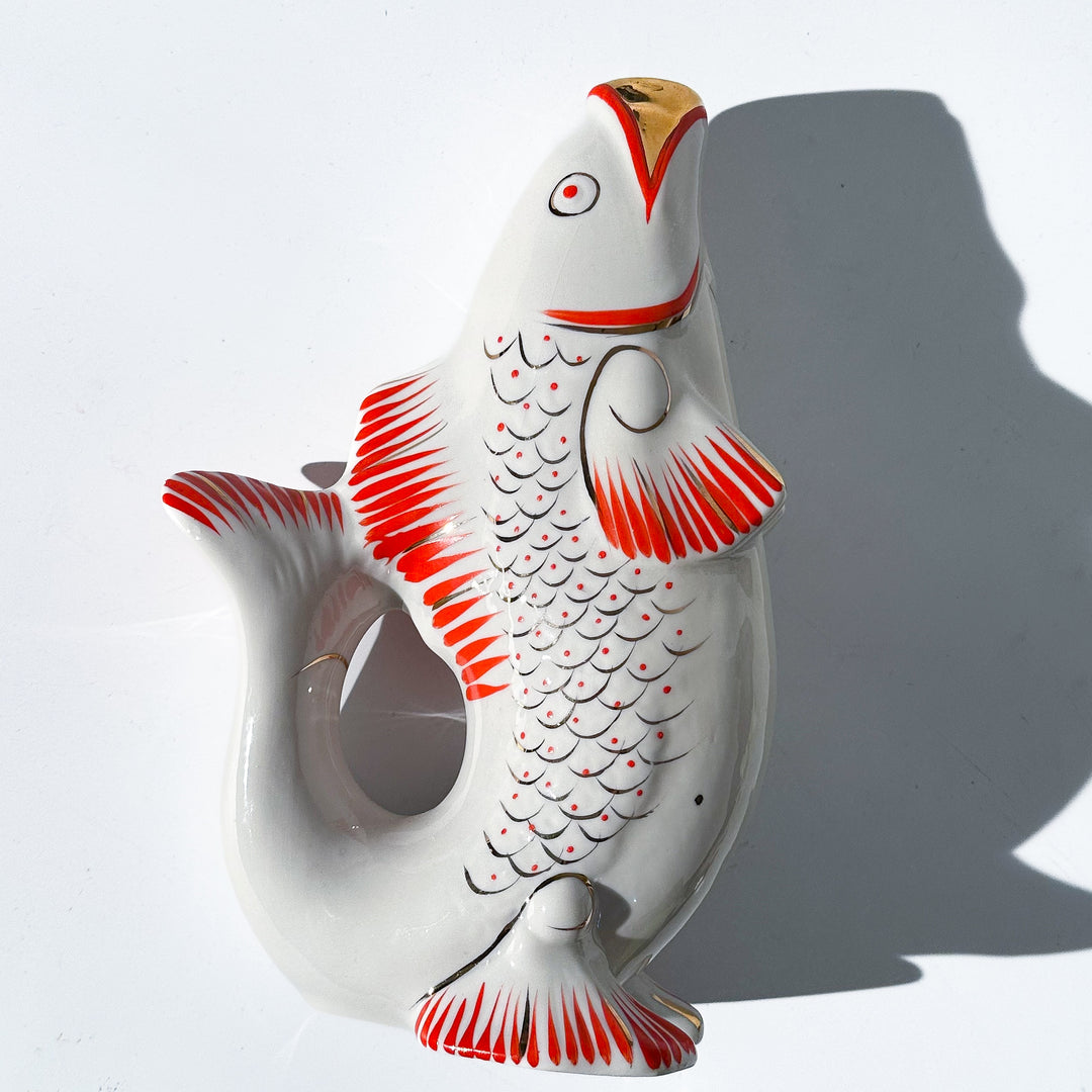 Porcelain Koi fish vase